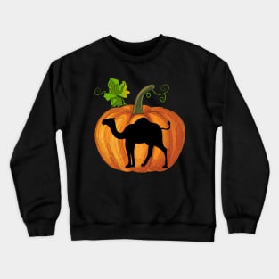 Camel in pumpkin Crewneck Sweatshirt